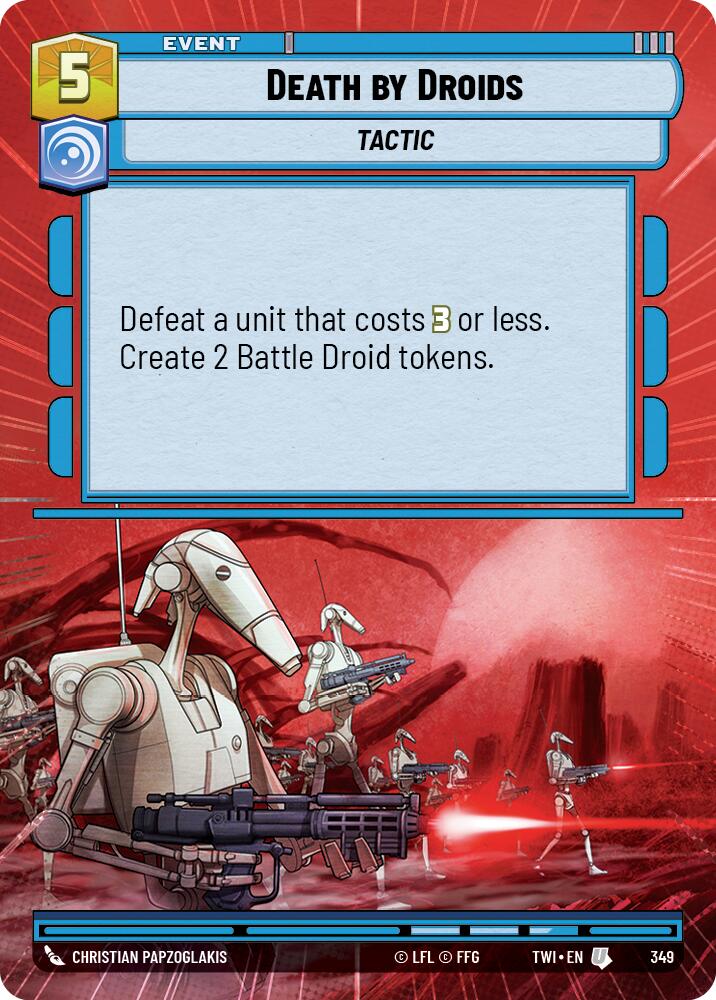 Death by Droids (349) (Hyperspace) (349) [Twilight of the Republic] | Deep Dive Games St. Marys