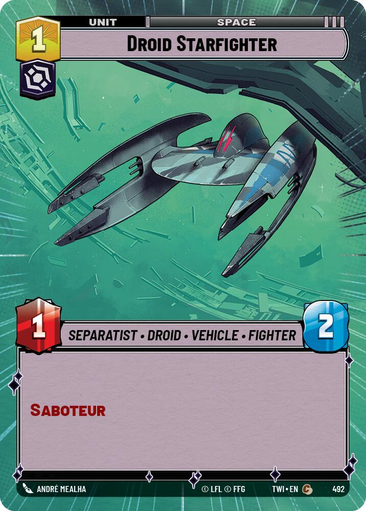 Droid Starfighter (492) (Hyperspace) (492) [Twilight of the Republic] | Deep Dive Games St. Marys