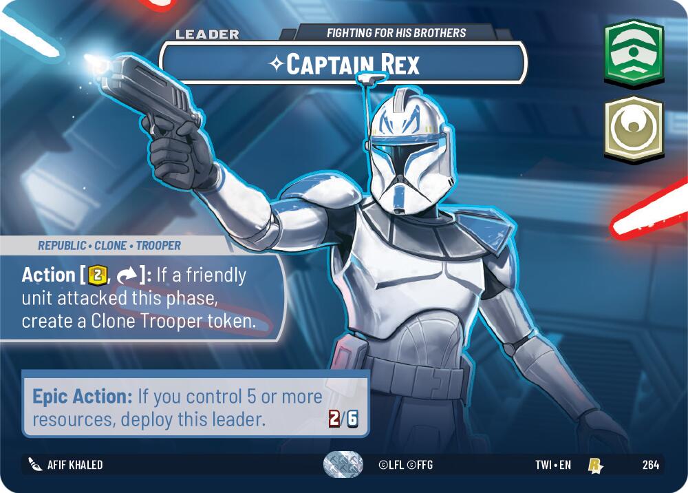 Captain Rex - Fighting For His Brothers (264) (Showcase) (264) [Twilight of the Republic] | Deep Dive Games St. Marys