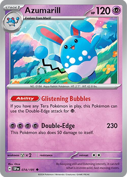 Azumarill (074/191) [Scarlet & Violet: Surging Sparks] | Deep Dive Games St. Marys