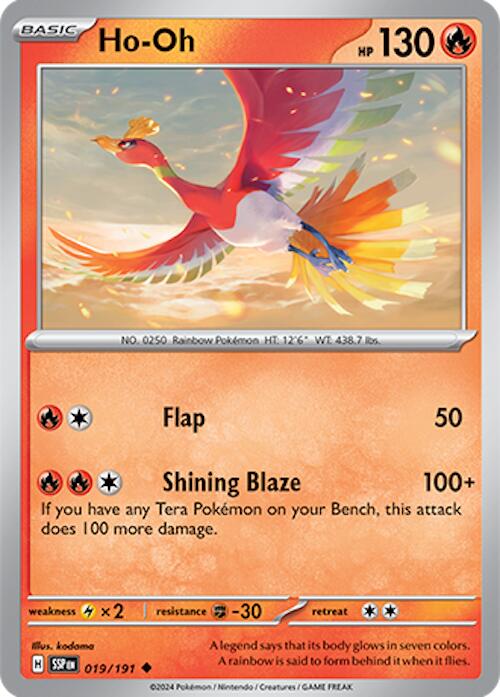 Ho-Oh (019/191) [Scarlet & Violet: Surging Sparks] | Deep Dive Games St. Marys