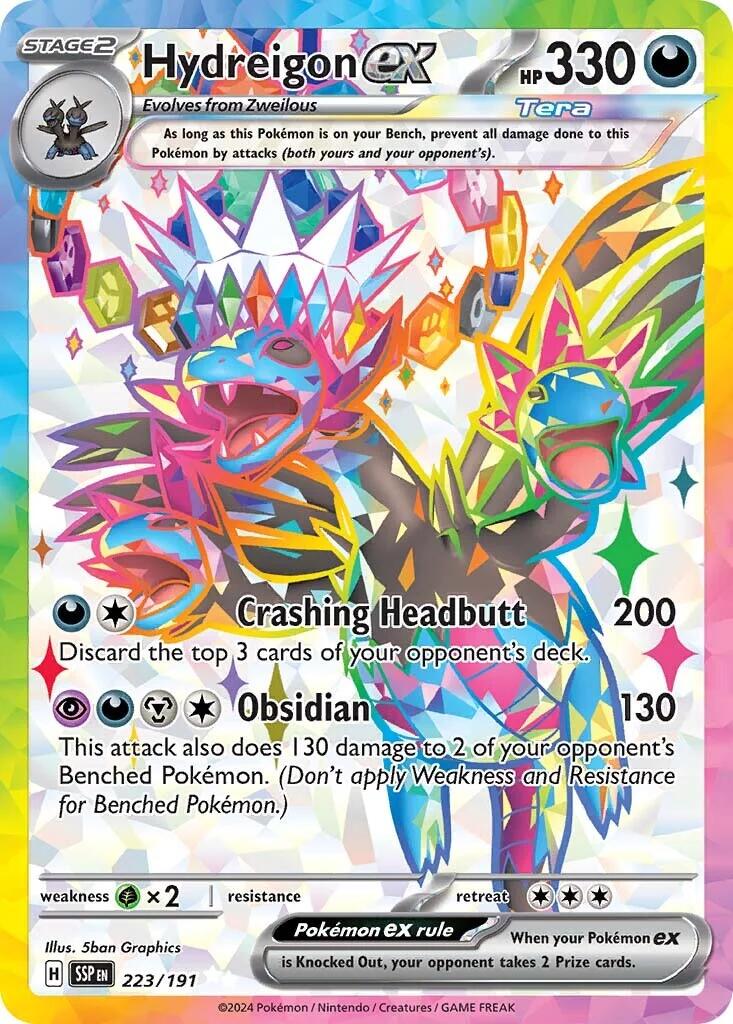 Hydreigon ex (223/191) [Scarlet & Violet: Surging Sparks] | Deep Dive Games St. Marys