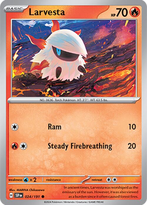 Larvesta (024/191) [Scarlet & Violet: Surging Sparks] | Deep Dive Games St. Marys