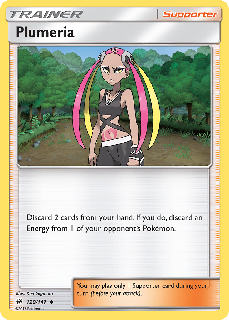 Plumeria (120/147) [Sun & Moon: Burning Shadows] | Deep Dive Games St. Marys