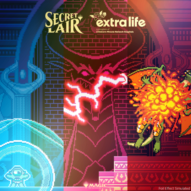 Secret Lair Drop Series: Pixel Perfect| Extra Life 2024- Rainbow Foil Edition | Deep Dive Games St. Marys