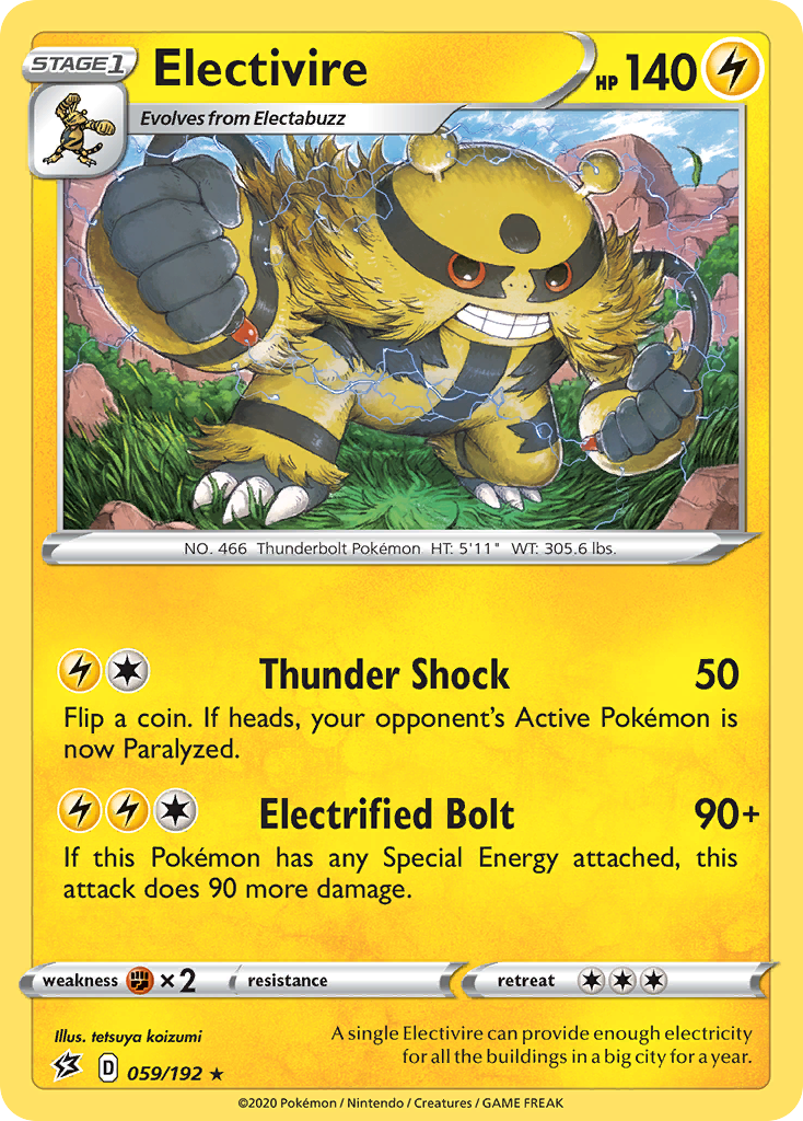 Electivire (059/192) [Sword & Shield: Rebel Clash] | Deep Dive Games St. Marys