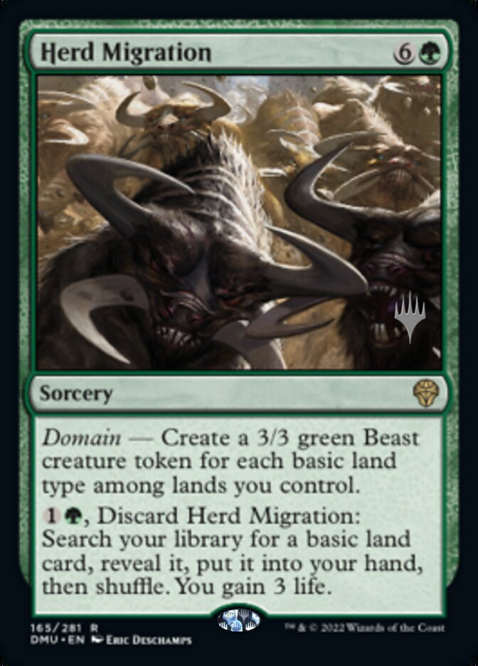 Herd Migration (Promo Pack) [Dominaria United Promos] | Deep Dive Games St. Marys