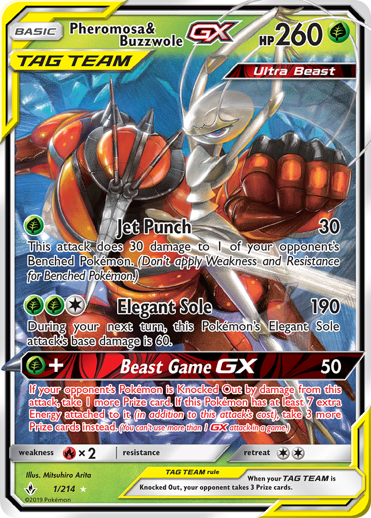 Pheromosa & Buzzwole GX (1/214) [Sun & Moon: Unbroken Bonds] | Deep Dive Games St. Marys