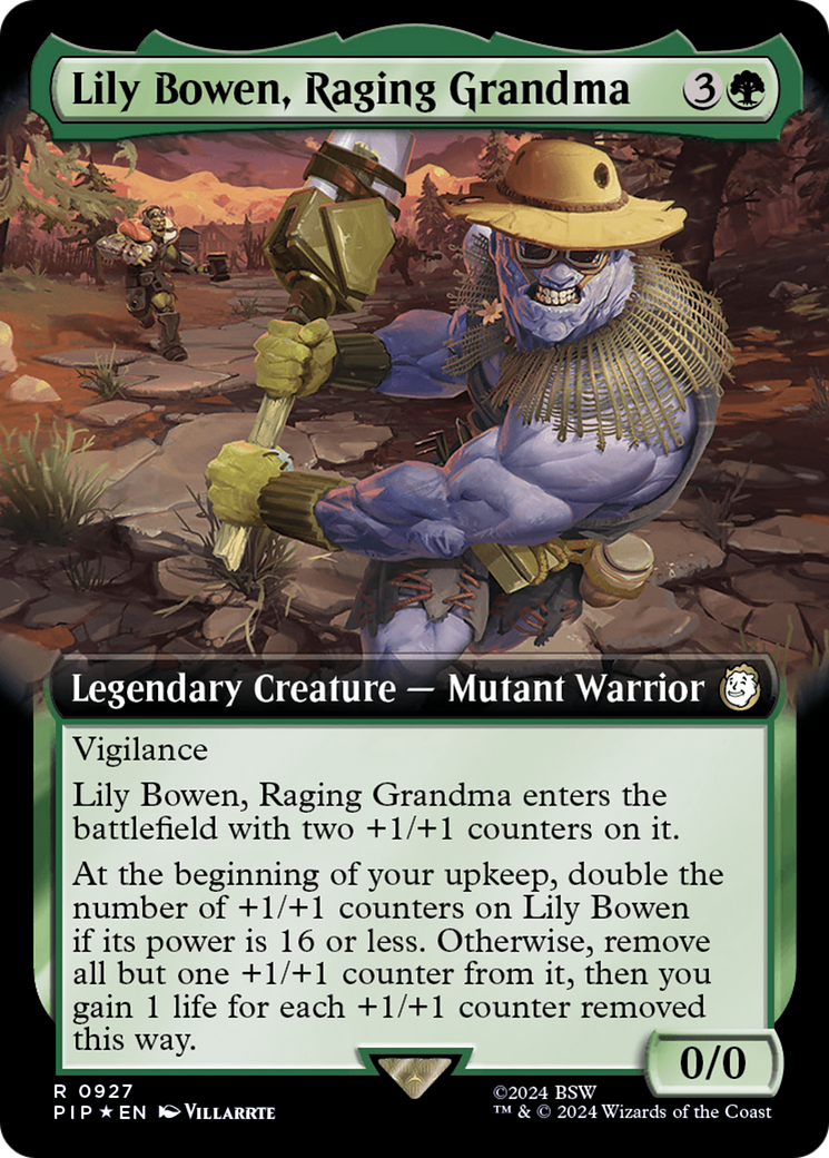 Lily Bowen, Raging Grandma (Extended Art) (Surge Foil) [Fallout] | Deep Dive Games St. Marys