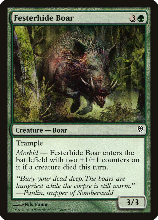 Festerhide Boar [Duel Decks: Jace vs. Vraska] | Deep Dive Games St. Marys