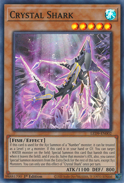 Crystal Shark [LED9-EN002] Super Rare | Deep Dive Games St. Marys