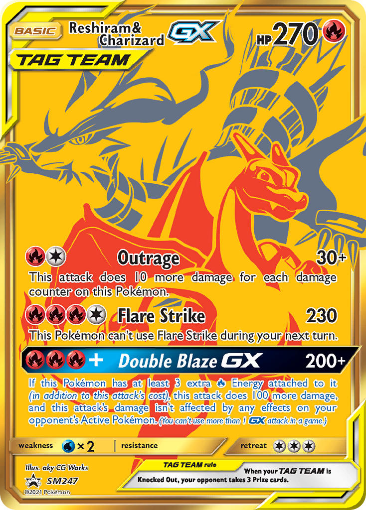 Reshiram & Charizard GX (SM247) [Sun & Moon: Black Star Promos] | Deep Dive Games St. Marys