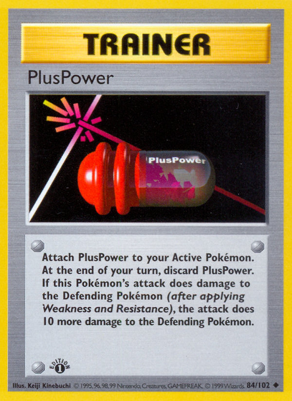 PlusPower (84/102) (Shadowless) [Base Set 1st Edition] | Deep Dive Games St. Marys