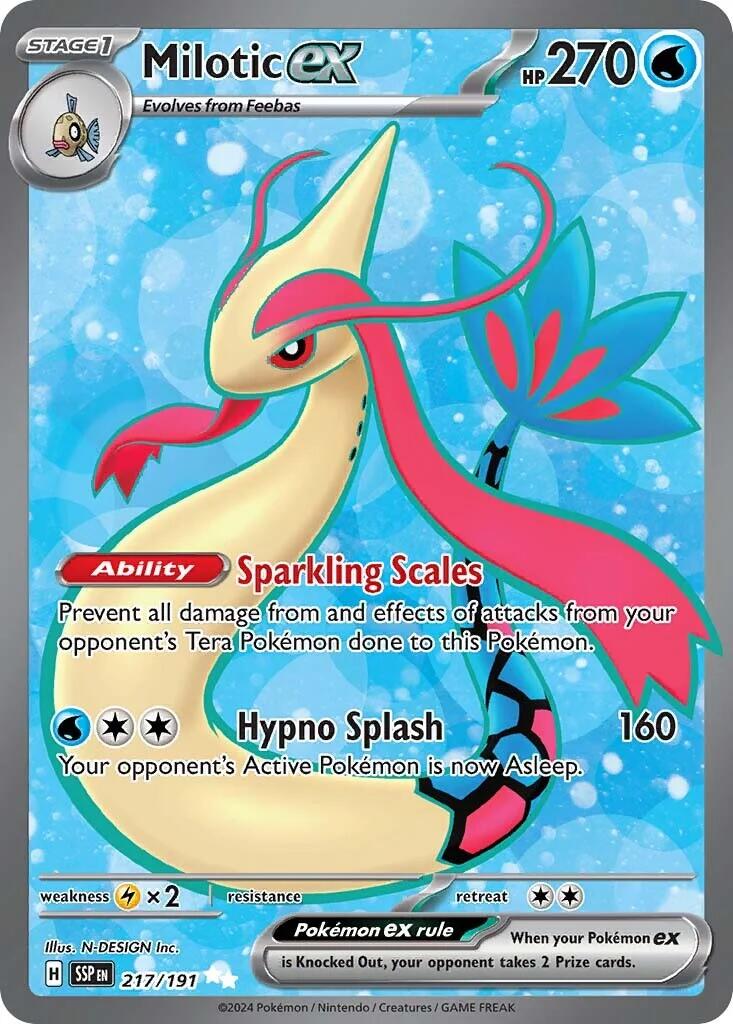 Milotic ex (217/191) [Scarlet & Violet: Surging Sparks] | Deep Dive Games St. Marys