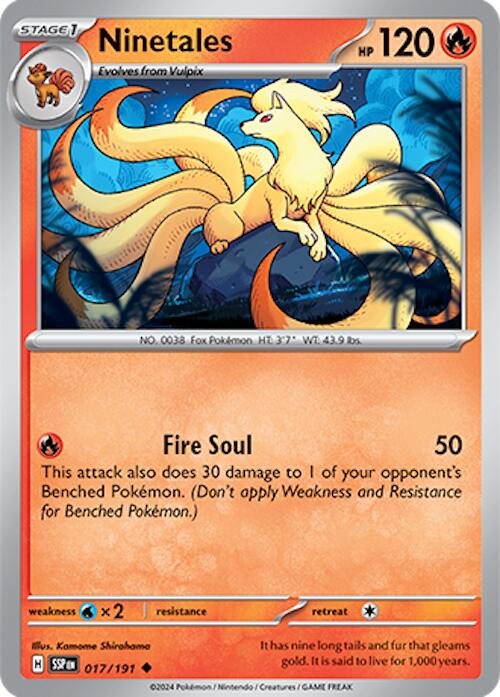 Ninetales (017/191) [Scarlet & Violet: Surging Sparks] | Deep Dive Games St. Marys