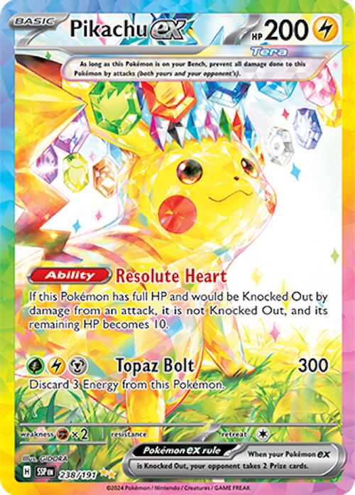 Pikachu ex (238/191) [Scarlet & Violet: Surging Sparks] | Deep Dive Games St. Marys