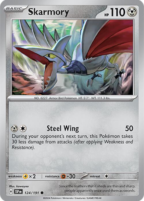 Skarmory (124/191) [Scarlet & Violet: Surging Sparks] | Deep Dive Games St. Marys