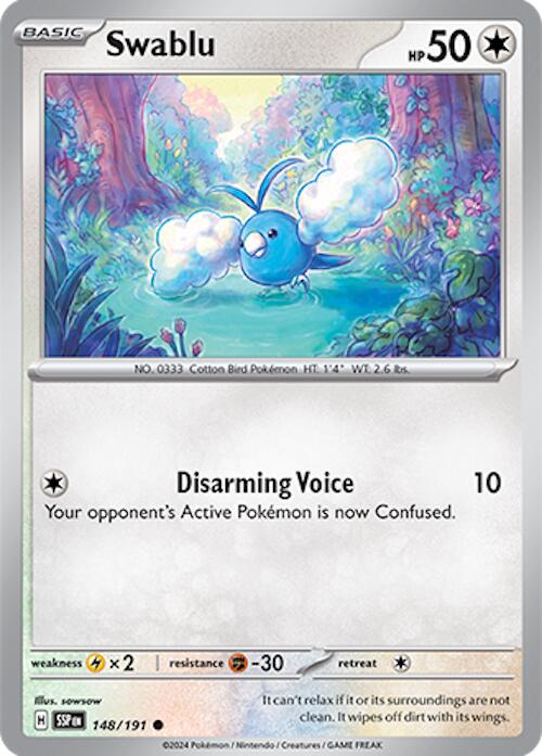 Swablu (148/191) [Scarlet & Violet: Surging Sparks] | Deep Dive Games St. Marys