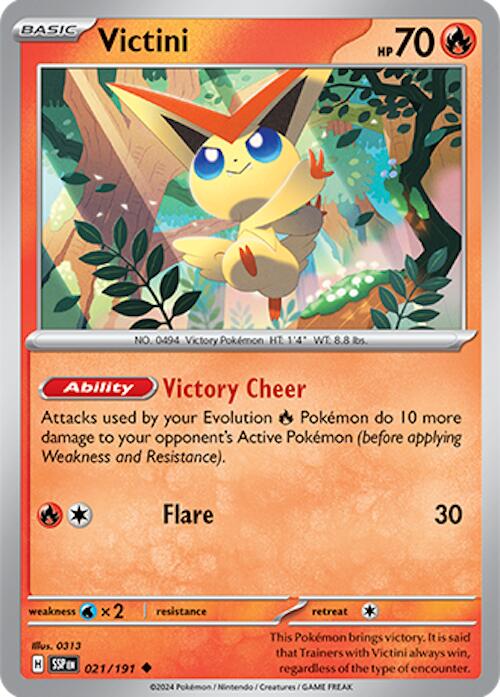 Victini (021/191) [Scarlet & Violet: Surging Sparks] | Deep Dive Games St. Marys