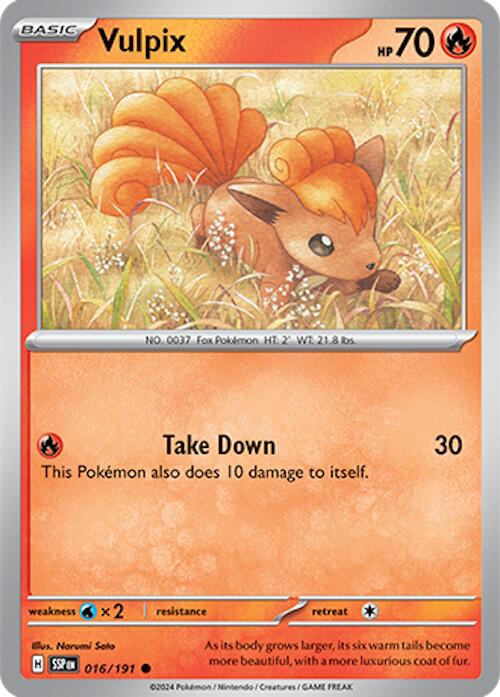 Vulpix (016/191) [Scarlet & Violet: Surging Sparks] | Deep Dive Games St. Marys