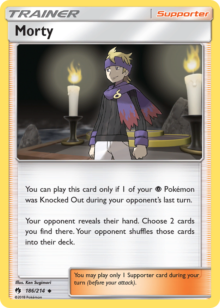 Morty (186/214) [Sun & Moon: Lost Thunder] | Deep Dive Games St. Marys