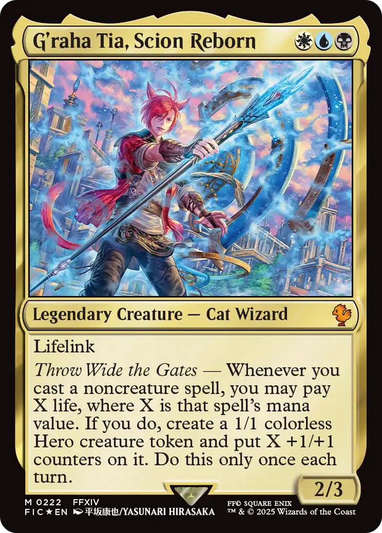 G'raha Tia, Scion Reborn (Surge Foil) [FINAL FANTASY Commander] | Deep Dive Games St. Marys