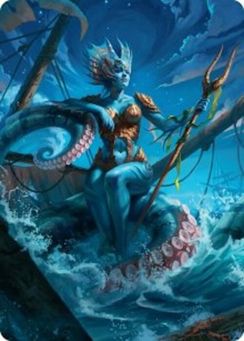 Kiora, the Rising Tide Art Card (30/54) [Foundations Art Series] | Deep Dive Games St. Marys