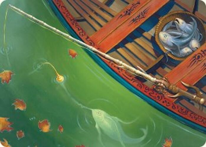 Fishing Pole Art Card (18/54) [Foundations Art Series] | Deep Dive Games St. Marys