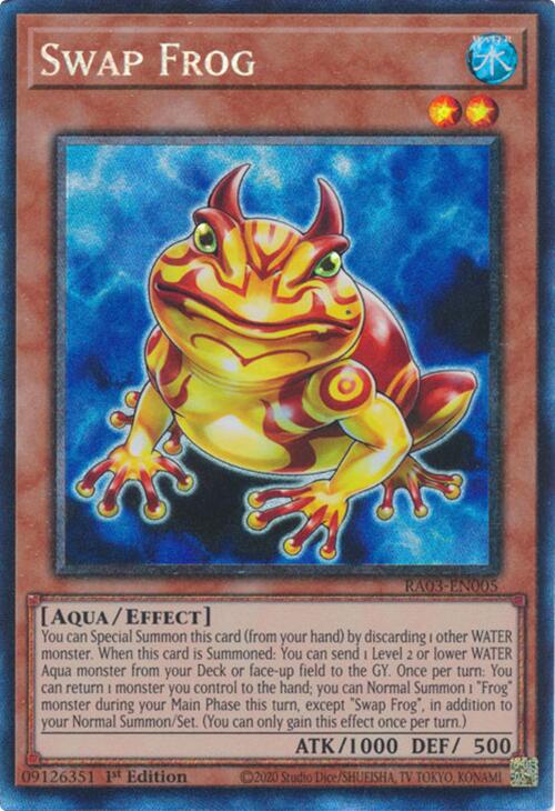 Swap Frog (CR) [RA03-EN005] Prismatic Collector's Rare | Deep Dive Games St. Marys