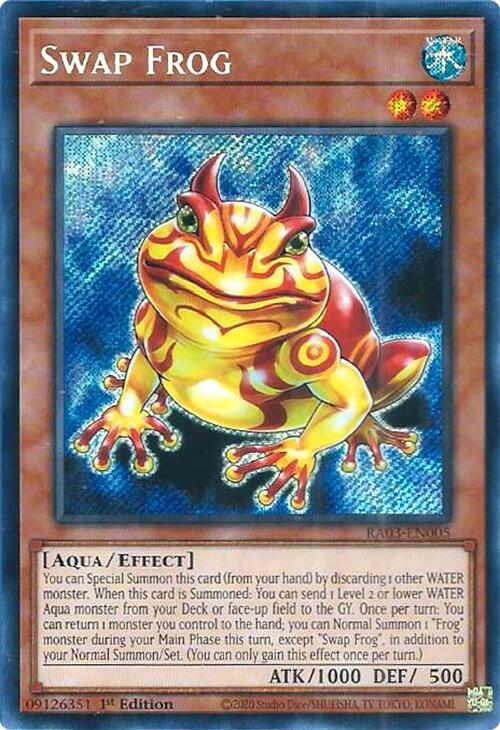 Swap Frog (Secret Rare) [RA03-EN005] Secret Rare | Deep Dive Games St. Marys