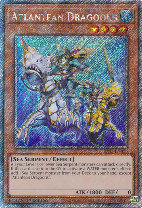 Atlantean Dragoons (Platinum Secret Rare) [RA03-EN006] Platinum Secret Rare | Deep Dive Games St. Marys