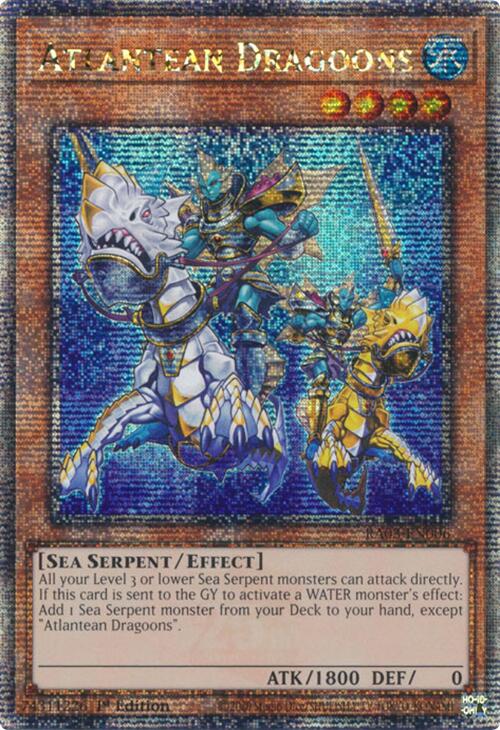 Atlantean Dragoons (Quarter Century Secret Rare) [RA03-EN006] Quarter Century Secret Rare | Deep Dive Games St. Marys