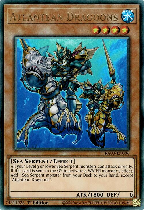 Atlantean Dragoons (UTR) [RA03-EN006] Prismatic Ultimate Rare | Deep Dive Games St. Marys