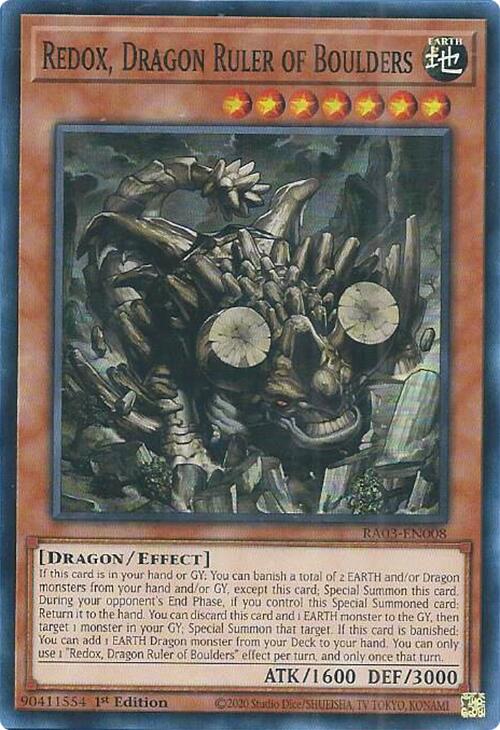 Redox, Dragon Ruler of Boulders [RA03-EN008] Super Rare | Deep Dive Games St. Marys