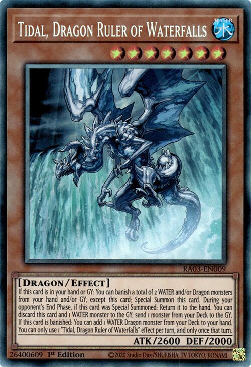 Tidal, Dragon Ruler of Waterfalls (CR) [RA03-EN009] Prismatic Collector's Rare | Deep Dive Games St. Marys