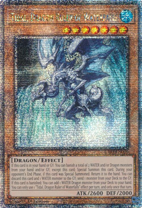 Tidal, Dragon Ruler of Waterfalls (Quarter Century Secret Rare) [RA03-EN009] Quarter Century Secret Rare | Deep Dive Games St. Marys