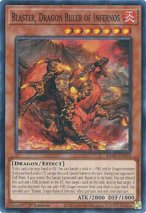 Blaster, Dragon Ruler of Infernos [RA03-EN010] Super Rare | Deep Dive Games St. Marys