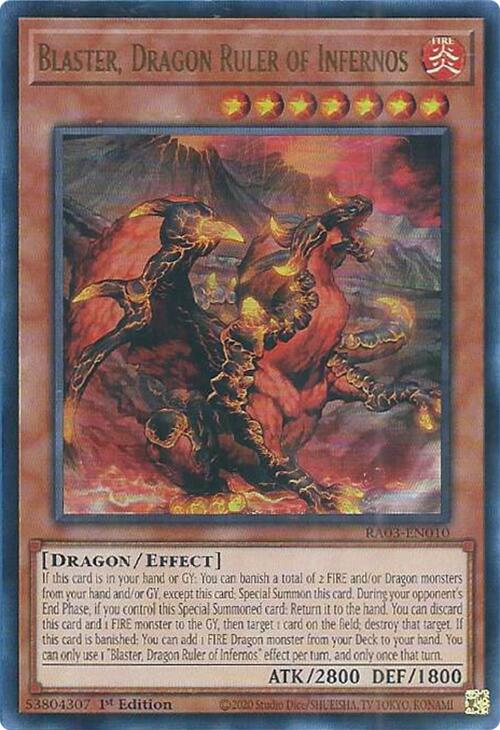 Blaster, Dragon Ruler of Infernos (UR) [RA03-EN010] Ultra Rare | Deep Dive Games St. Marys