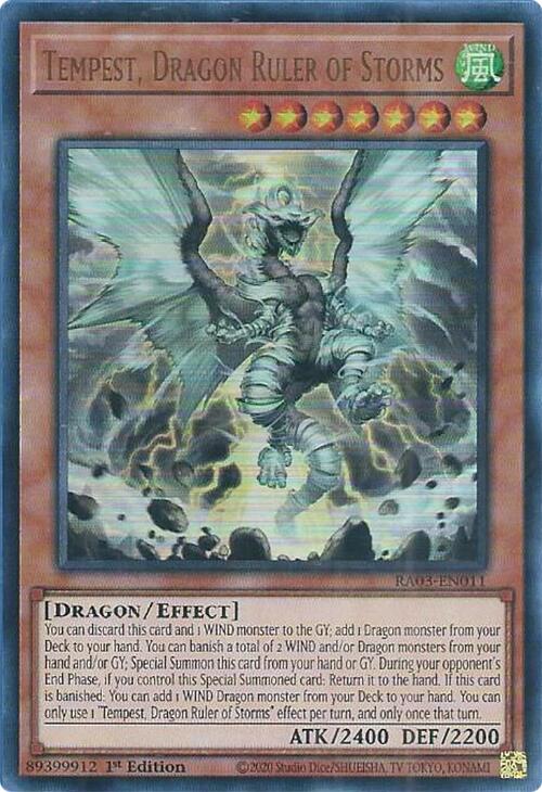 Tempest, Dragon Ruler of Storms (UR) [RA03-EN011] Ultra Rare | Deep Dive Games St. Marys