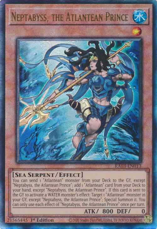 Neptabyss, the Atlantean Prince (UTR) [RA03-EN013] Prismatic Ultimate Rare | Deep Dive Games St. Marys