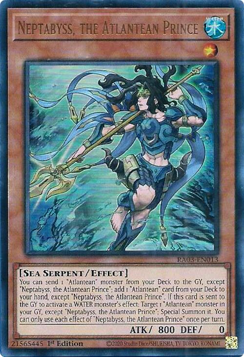 Neptabyss, the Atlantean Prince (UR) [RA03-EN013] Ultra Rare | Deep Dive Games St. Marys