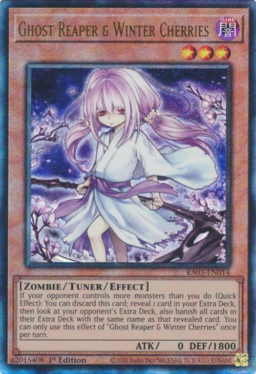 Ghost Reaper & Winter Cherries (Alternate Art) (PUR) [RA03-EN014] Prismatic Ultimate Rare | Deep Dive Games St. Marys