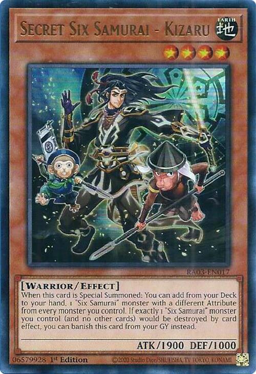 Secret Six Samurai - Kizaru (UR) [RA03-EN017] Ultra Rare | Deep Dive Games St. Marys