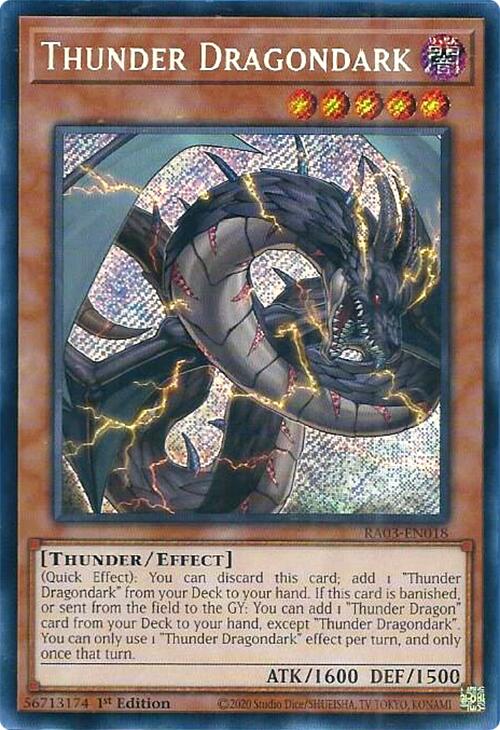 Thunder Dragondark (Secret Rare) [RA03-EN018] Secret Rare | Deep Dive Games St. Marys