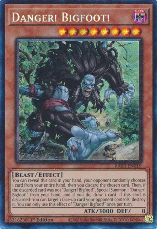 Danger! Bigfoot! (CR) [RA03-EN019] Prismatic Collector's Rare | Deep Dive Games St. Marys