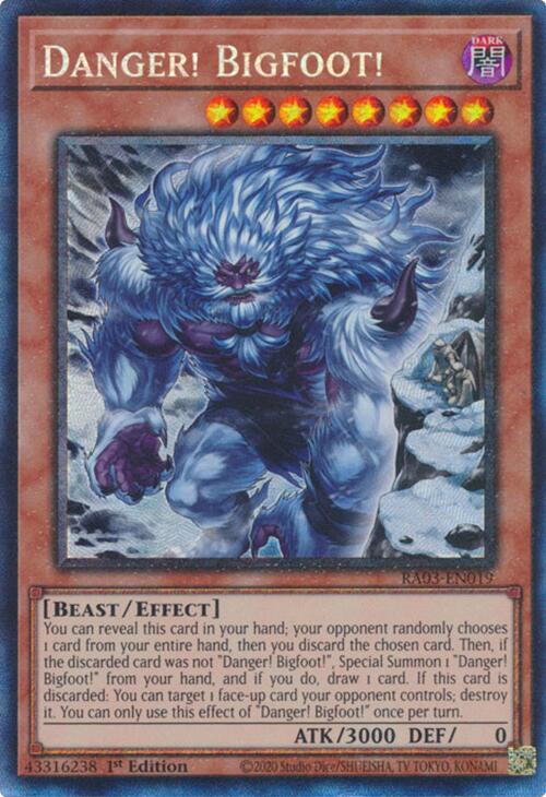 Danger! Bigfoot! (Alternate Art) (CR) [RA03-EN019] Prismatic Collector's Rare | Deep Dive Games St. Marys