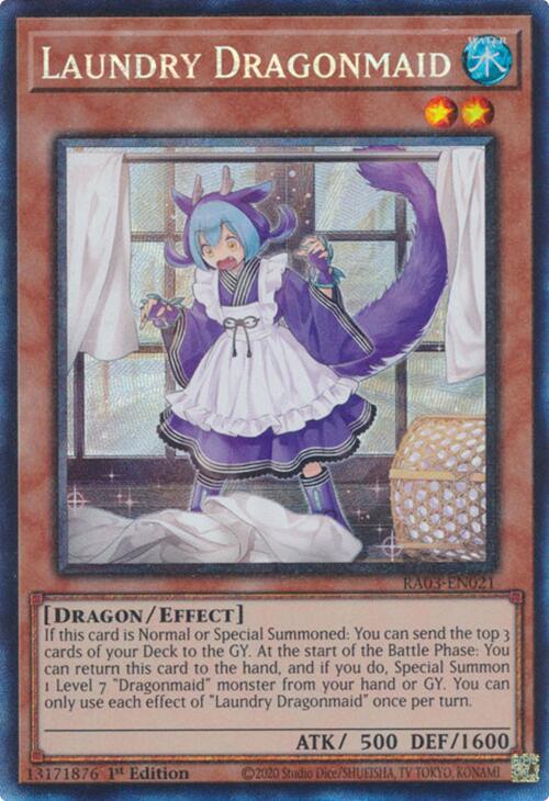 Laundry Dragonmaid (CR) [RA03-EN021] Prismatic Collector's Rare | Deep Dive Games St. Marys