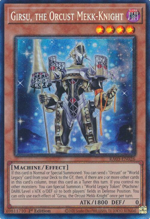 Girsu, the Orcust Mekk-Knight (CR) [RA03-EN026] Prismatic Collector's Rare | Deep Dive Games St. Marys