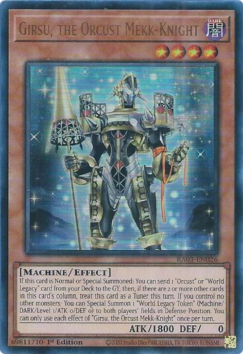 Girsu, the Orcust Mekk-Knight (UR) [RA03-EN026] Ultra Rare | Deep Dive Games St. Marys