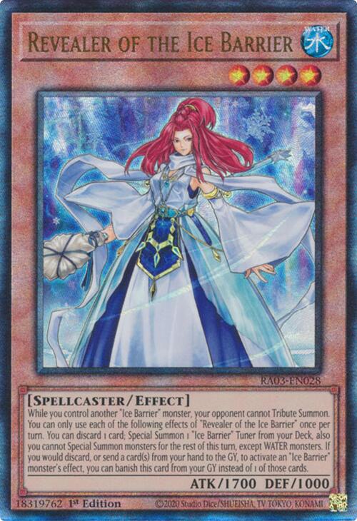 Revealer of the Ice Barrier (UTR) [RA03-EN028] Prismatic Ultimate Rare | Deep Dive Games St. Marys